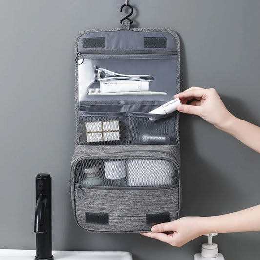 Hanging Toiletry Bag - Space-Saving Organizer for Cabin Bathrooms